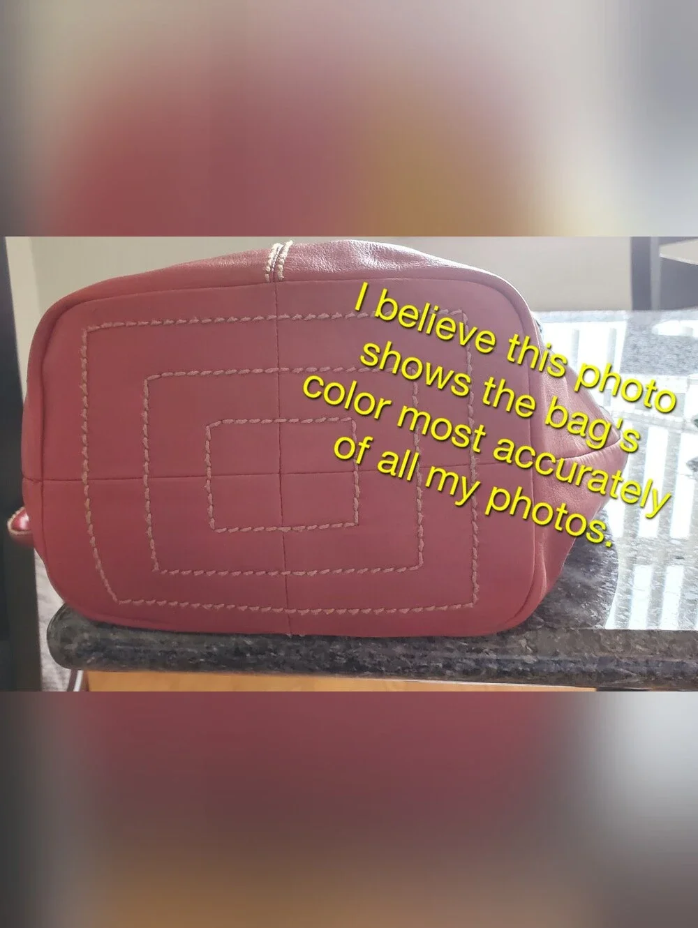 Tignanello Brick Red Leather Boho Bag EUC
